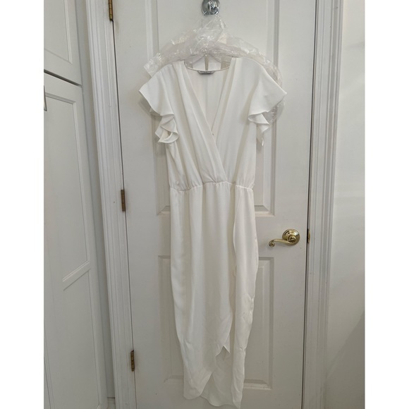 NWOT Amanda Uprichard Martinique Dress in Ivory - Picture 4 of 6